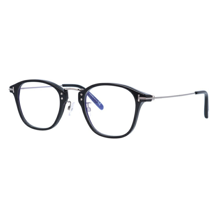 【伊達ブルーライトカットレンズ付】トムフォード メガネ TOM FORD メガネフレーム 眼鏡 FT5649DB 001 47 (TF5649DB 001 47) 調整可能ノーズパッド ウェリントン型 PC スマホ スマートフォン 度付き 度なし 伊達 メンズ レディース UVカット 紫外線 TOMFORD