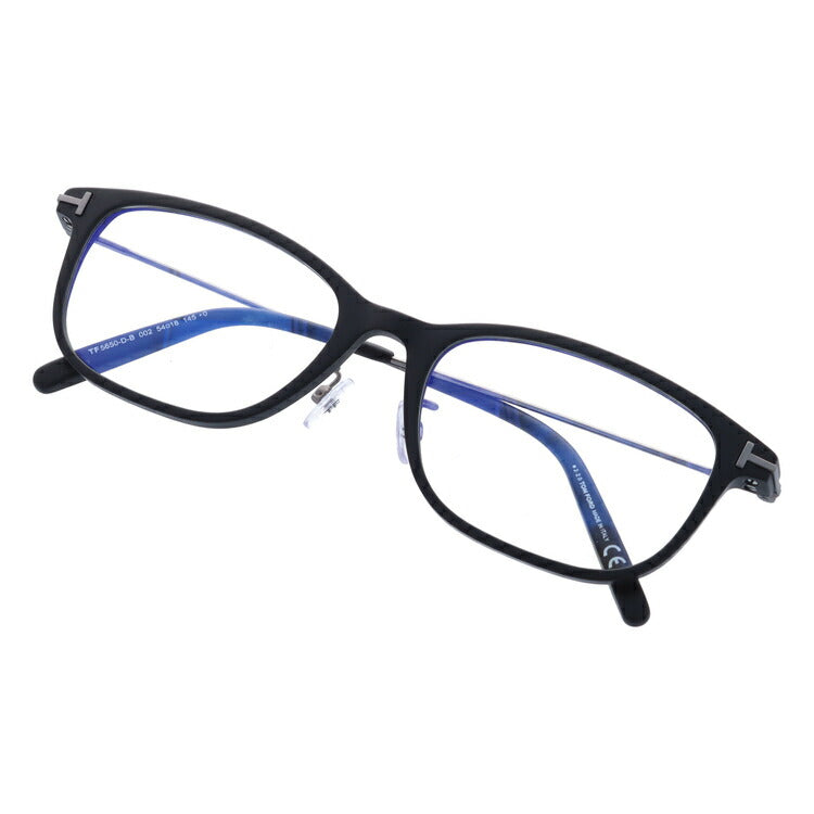 【選べる15色 ライトカラーレンズ】トムフォード ライトカラー サングラス TOM FORD FT5650DB 002 54 (TF5650DB 002 54) 調整可能ノーズパッド スクエア型 メンズ レディース アウトドア 運転 ドライブ レジャー UVカット 伊達 メガネ 眼鏡