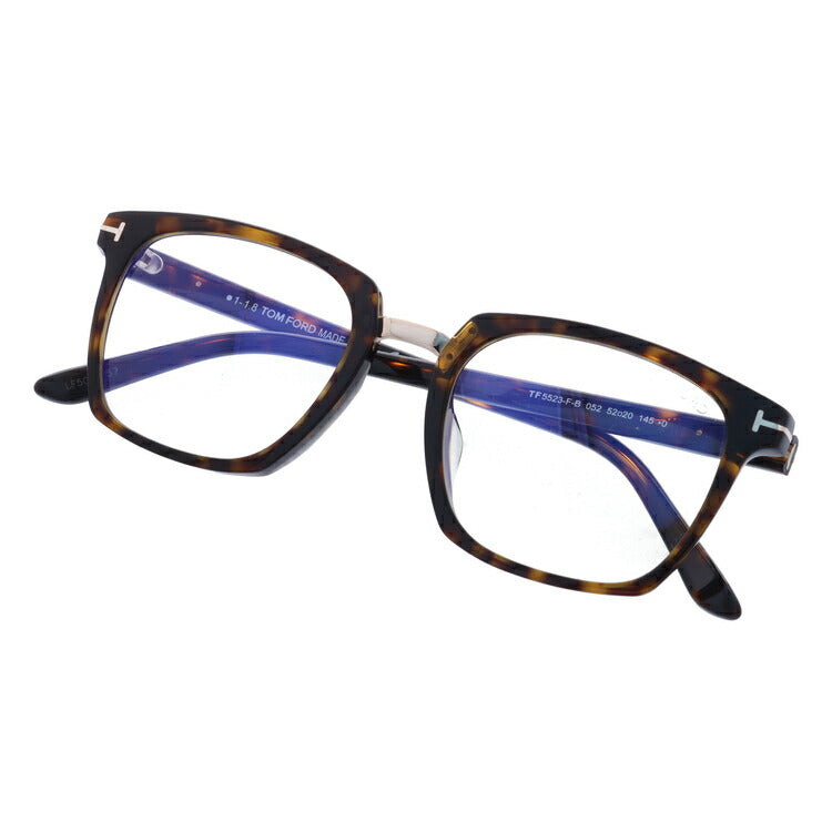 トムフォード メガネフレーム 伊達メガネ アジアンフィット TOM FORD FT5523-F-B (TF5523-F-B) 052 52サイズ ウェリントン ユニセックス メンズ レディース ラッピング無料