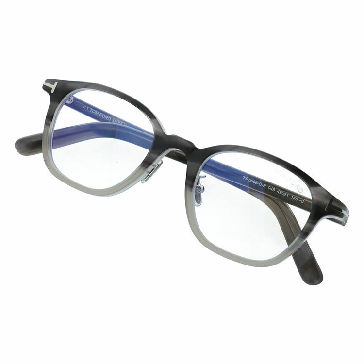トムフォード メガネフレーム 伊達メガネ アジアンフィット TOM FORD FT5858-D-B 048 49サイズ ウェリントン型 ユニセックス メンズ レディース