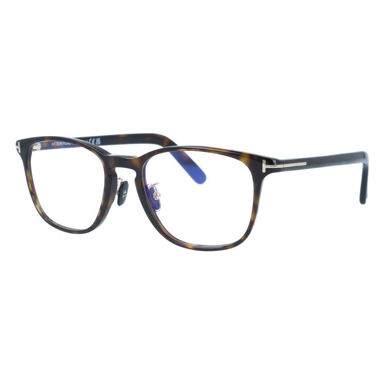 トムフォード メガネフレーム エコ 伊達メガネ アジアンフィット TOM FORD ECO FT5918-D-B 052 52サイズ (TF5918DB 052 52) ウェリントン型 ブルーライトカット サステナブル べっ甲柄 ユニセックス メンズ レディース