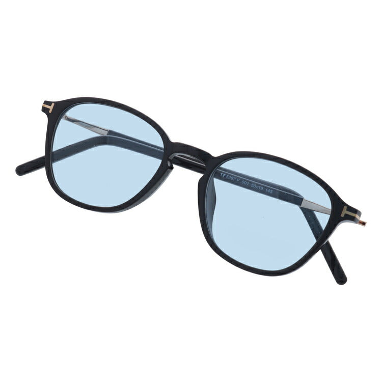 【選べる15色 ライトカラーレンズ】トムフォード ライトカラー サングラス TOM FORD FT5397F 001 50 (TF5397F 001 50) アジアンフィット ウェリントン型 メンズ レディース アウトドア 運転 ドライブ レジャー UVカット 伊達 メガネ 眼鏡
