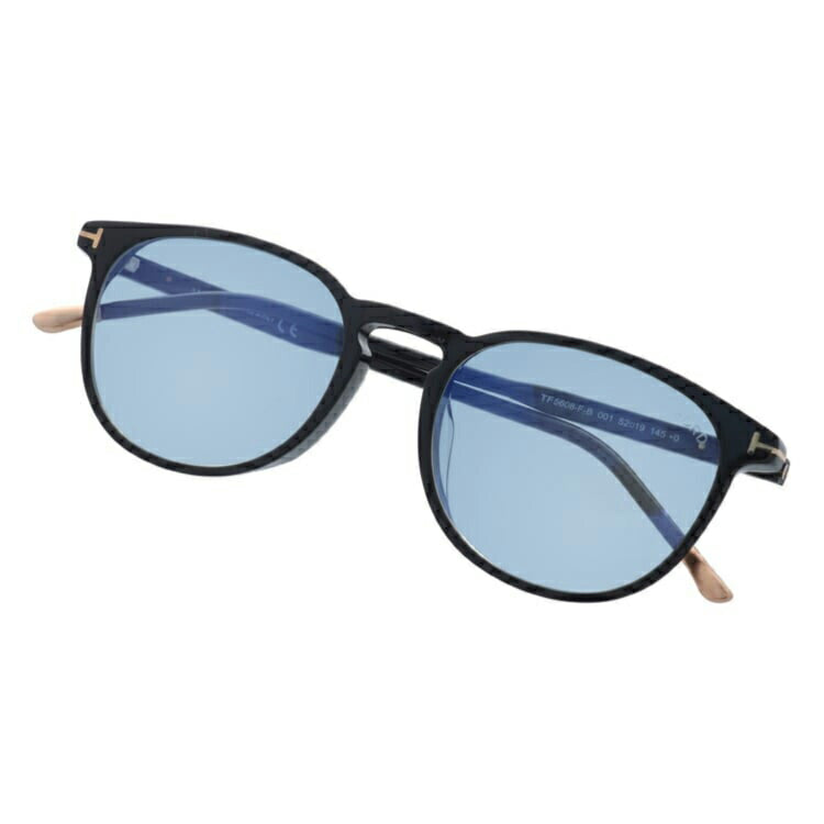 【選べる15色 ライトカラーレンズ】トムフォード ライトカラー サングラス TOM FORD FT5608FB 001 52|TF5608FB 001 52 アジアンフィット ウェリントン型 メンズ レディース アウトドア 運転 ドライブ レジャー UVカット 伊達 メガネ 眼鏡