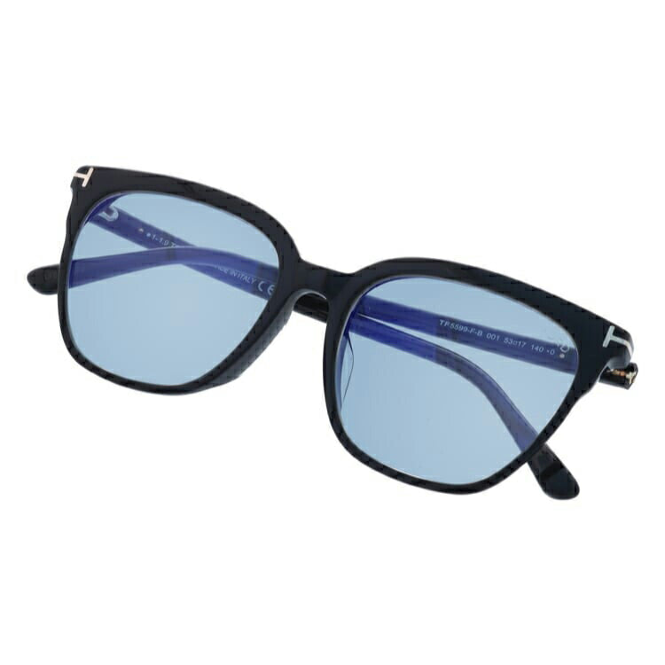 【選べる15色 ライトカラーレンズ】トムフォード ライトカラー サングラス TOM FORD FT5599FB 001 53|TF5599FB 001 53 アジアンフィット ウェリントン型 メンズ レディース アウトドア 運転 ドライブ レジャー UVカット 伊達 メガネ 眼鏡