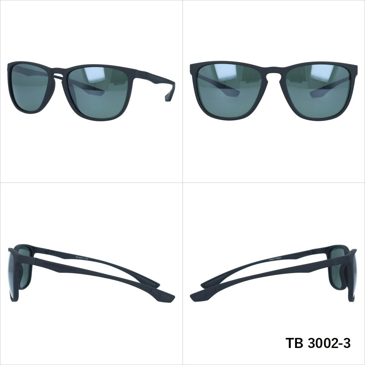 タラスブルバ 偏光 サングラス ミラーレンズ アジアンフィット TARAS BOULBA TB 3002 全3カラー 55サイズ ウェリントン型 メンズ レディース UVカット 紫外線 カラーサングラス ブランド 人気 定番 アウトドア 釣り 海 川 フィッシング ドライブ レジャー