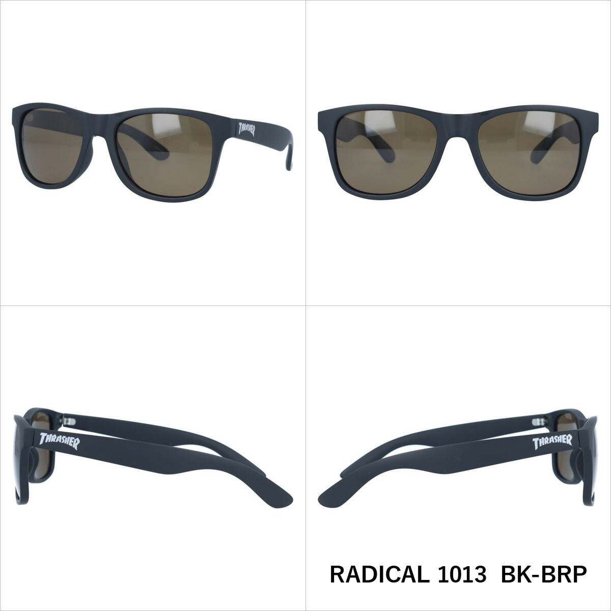 スラッシャー 偏光 サングラス カラーレンズ メンズ レディース UVカット THRASHER ブランド RADICAL 1013 55 ウェリントン | 紫外線 対策 おすすめ 人気 プレゼント 運転 ドライブ レジャー キャンプ アウトドア 釣り フィッシング 海 川 山 春 夏 秋 冬 ランニング