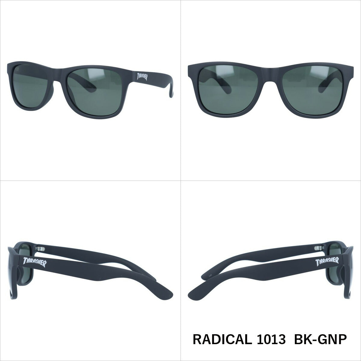 スラッシャー 偏光 サングラス カラーレンズ メンズ レディース UVカット THRASHER ブランド RADICAL 1013 55 ウェリントン | 紫外線 対策 おすすめ 人気 プレゼント 運転 ドライブ レジャー キャンプ アウトドア 釣り フィッシング 海 川 山 春 夏 秋 冬 ランニング