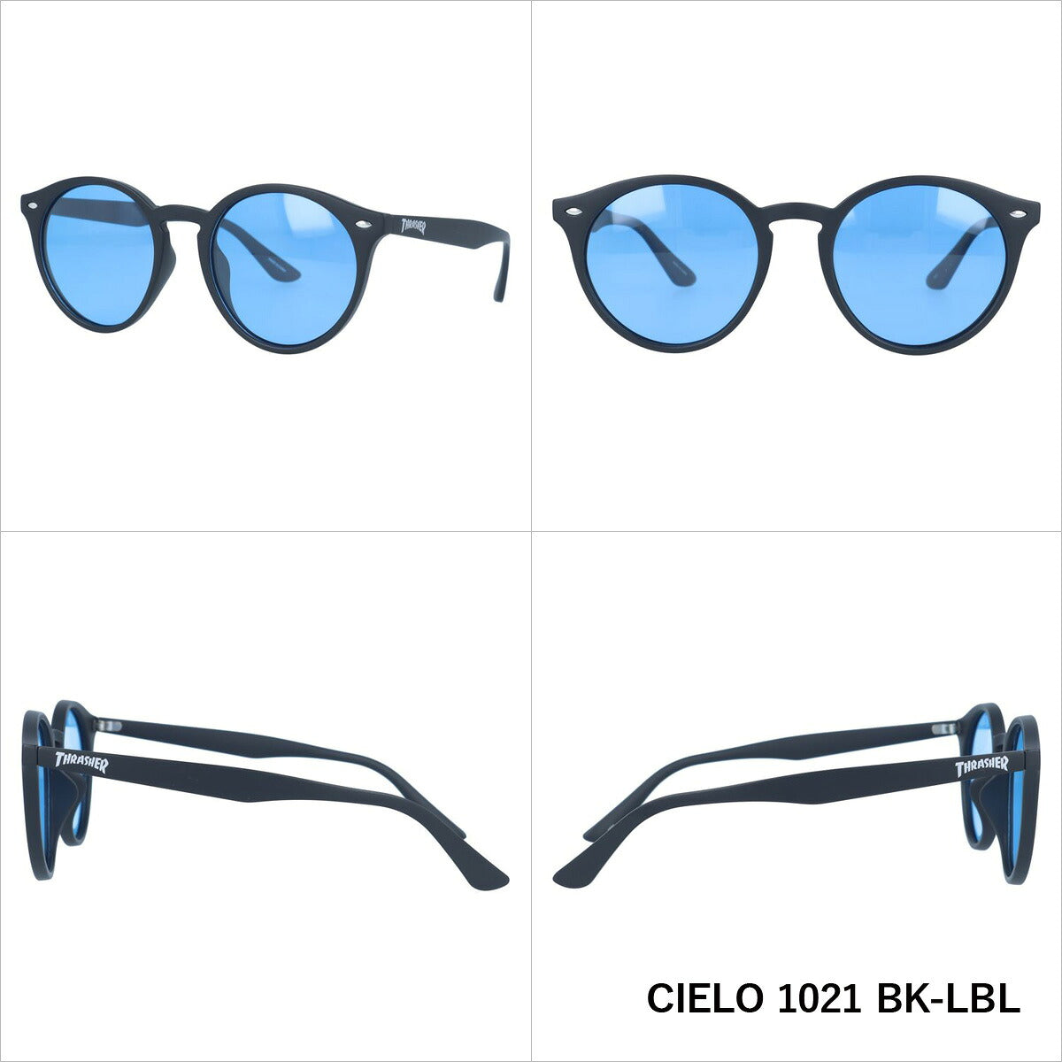 【訳あり】スラッシャー 偏光 サングラス カラーレンズ メンズ レディース UVカット THRASHER ブランド CIELO 1021 51 ボストン | 紫外線 対策 おすすめ 人気 プレゼント 運転 ドライブ レジャー キャンプ アウトドア 釣り フィッシング 海 川 山 春 夏 秋 冬 ランニング