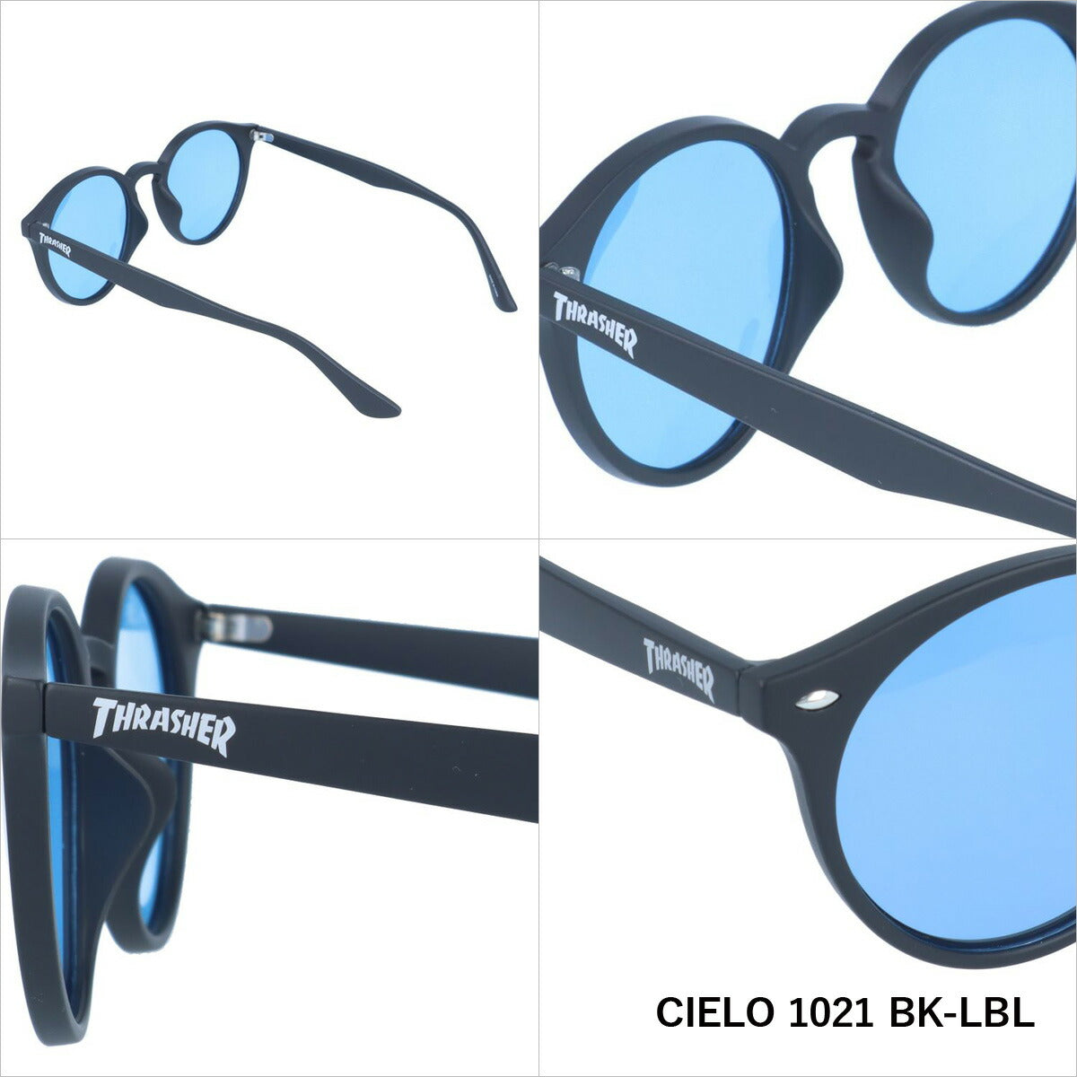 スラッシャー 偏光 サングラス カラーレンズ メンズ レディース UVカット THRASHER ブランド CIELO 1021 51 ボストン | 紫外線 対策 おすすめ 人気 プレゼント 運転 ドライブ レジャー キャンプ アウトドア 釣り フィッシング 海 川 山 春 夏 秋 冬 ランニング