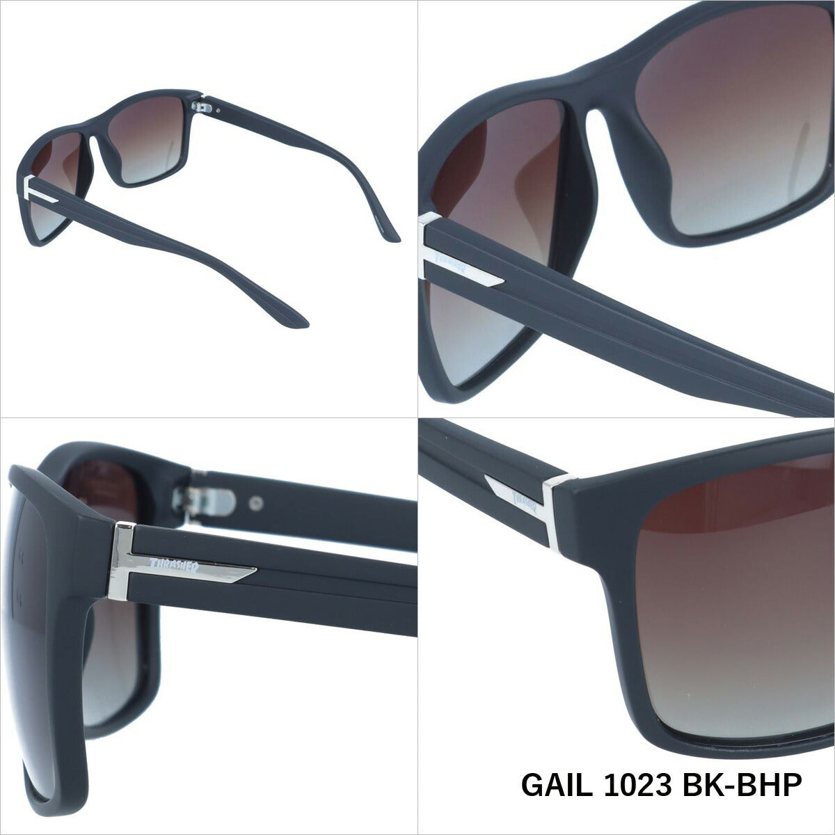 スラッシャー 偏光 サングラス カラーレンズ メンズ レディース UVカット THRASHER ブランド GAIL 1023 56 ウェリントン | 紫外線 対策 おすすめ 人気 プレゼント 運転 ドライブ レジャー キャンプ アウトドア 釣り フィッシング 海 川 山 春 夏 秋 冬 ランニング