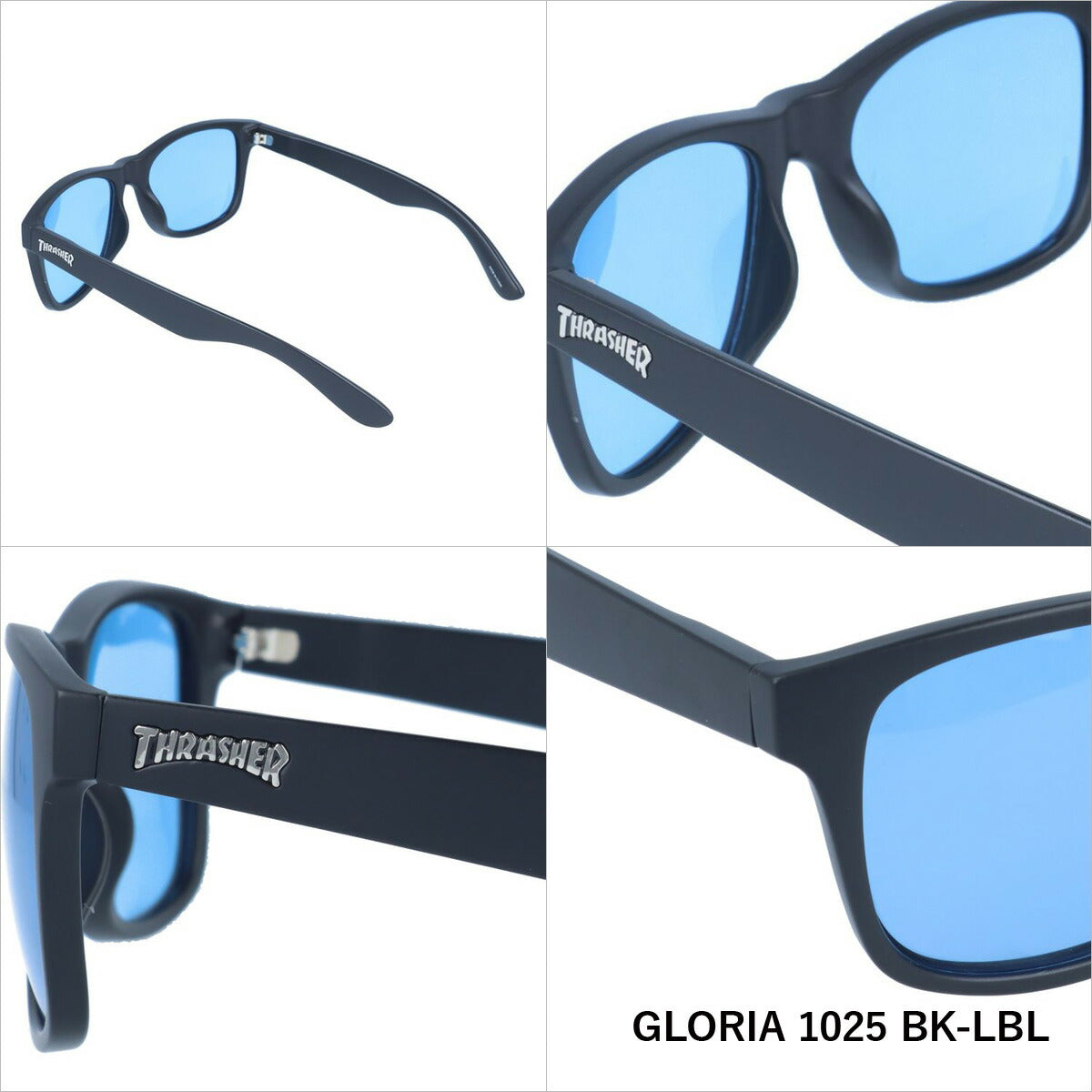 【訳あり】スラッシャー 偏光 サングラス カラーレンズ メンズ レディース UVカット THRASHER ブランド GLORIA 1025 54 ウェリントン | 紫外線 対策 おすすめ 人気 プレゼント ドライブ レジャー キャンプ アウトドア フィッシング 海 川 山 春 夏 秋 冬 ランニング