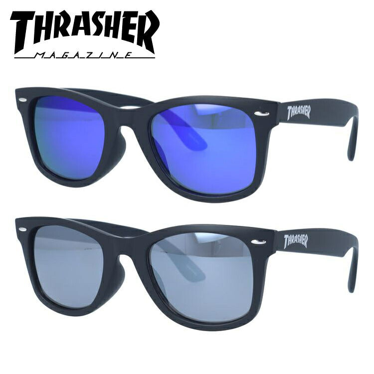 スラッシャー サングラス ミラーレンズ カラーレンズ メンズ レディース UVカット THRASHER ブランド ERDE 1027 51 ウェリントン | 紫外線 対策 おすすめ 人気 プレゼント 運転 ドライブ レジャー キャンプ アウトドア 釣り フィッシング 海 川 山 春 夏 秋 冬 ランニング