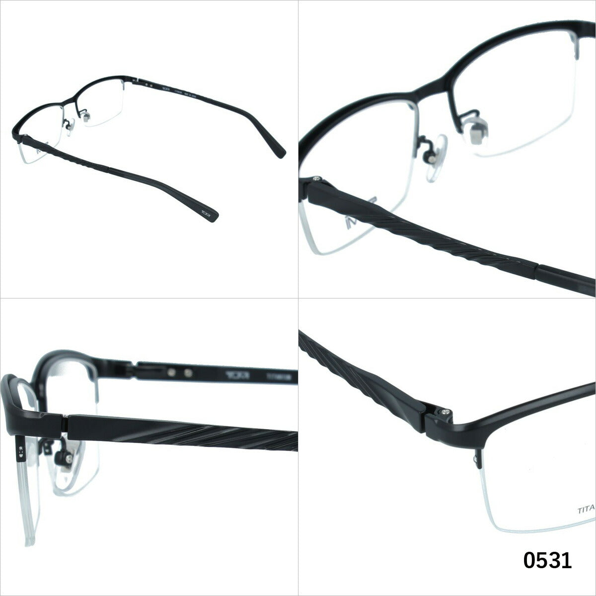 【国内正規品】トゥミ メガネ 眼鏡 フレーム 度付き 伊達 カラーレンズ メンズ レディース TUMI ブランド VTU055J 55 スクエア | 老眼鏡 PCレンズ ブルーライトカット 遠近両用 対応可能 紫外線 対策 おすすめ 人気 プレゼント