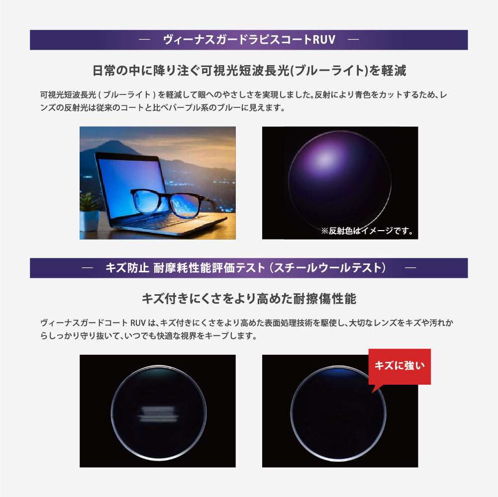 【度付き / 透明レンズ(ヴィーナスガードコートラピスRUV付)】HOYA 両面非球面 1.74 NE174BU-H 超薄型レンズ 度あり UVカット サングラス 眼鏡 メガネ レンズ交換費無料 他店フレーム交換対応 カラーレンズ対応|左右 2枚1組 【透明NLレンズ】