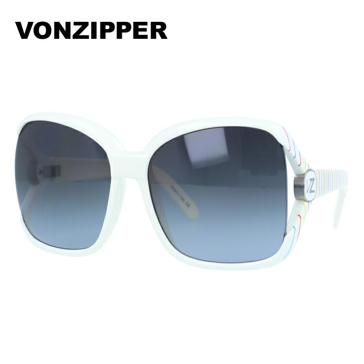 【訳あり】ボンジッパー サングラス VONZIPPER DHARMA ダーマ YPW ホワイト&ストライプ WHITE STRIPES レディース UVカット 紫外線 ラッピング無料