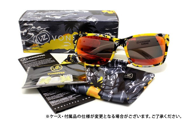 ボンジッパー サングラス VONZIPPER ELMORE YEC エルモア GNARR-WAIIAN オレンジ/ルナグロスレンズ メンズ レディース UVカット 紫外線 ラッピング無料