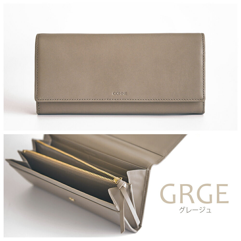 【made in Tokyo 日本製】長財布 レディース 本革 牛革 リアルレザー GOHNE ゴーネ L1103-19A 全5カラー 小銭入れ付き ラッピング無料
