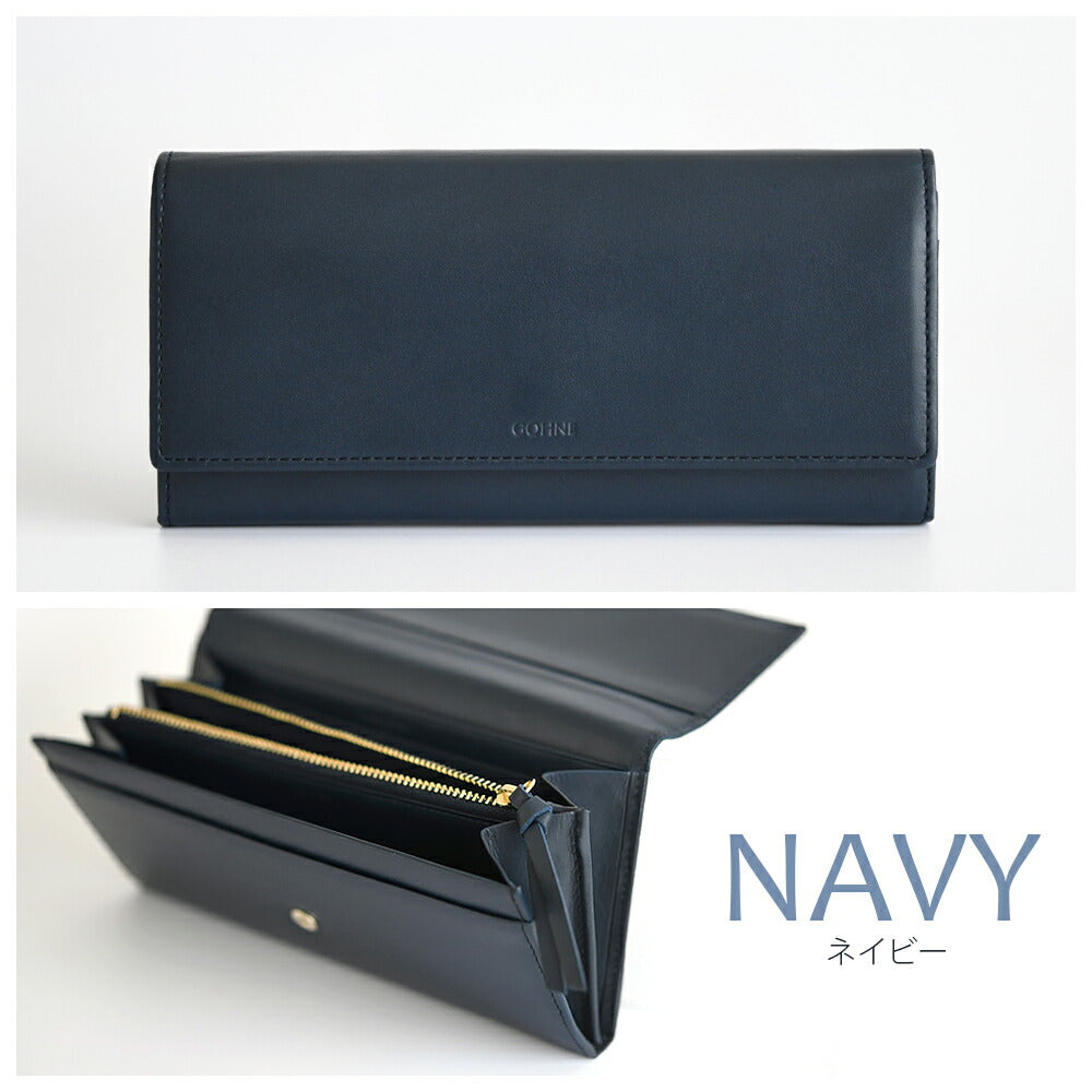 【made in Tokyo 日本製】長財布 レディース 本革 牛革 リアルレザー GOHNE ゴーネ L1103-19A 全5カラー 小銭入れ付き ラッピング無料