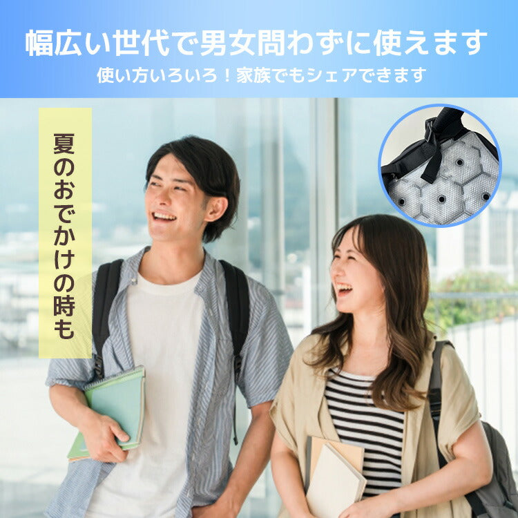 リュックサック 冷感マット クールリュックマット アイスリュックシート リュックサッククーラー 冷感 冷却 ひんやり クール PCM 28℃ 背中 バックパック ランドセル 通学 ベビーカー 夏 熱中症対策 キッズ ジュニア 大人 子供 allCool オールクール AC-RSC002M-GY Mサイズ