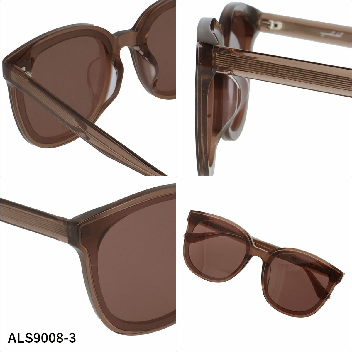 アクアレーベル サングラス アジアンフィット AQUALABEL ALS9008 62サイズ 全3カラー ウェリントン型 ユニセックス メンズ レディース