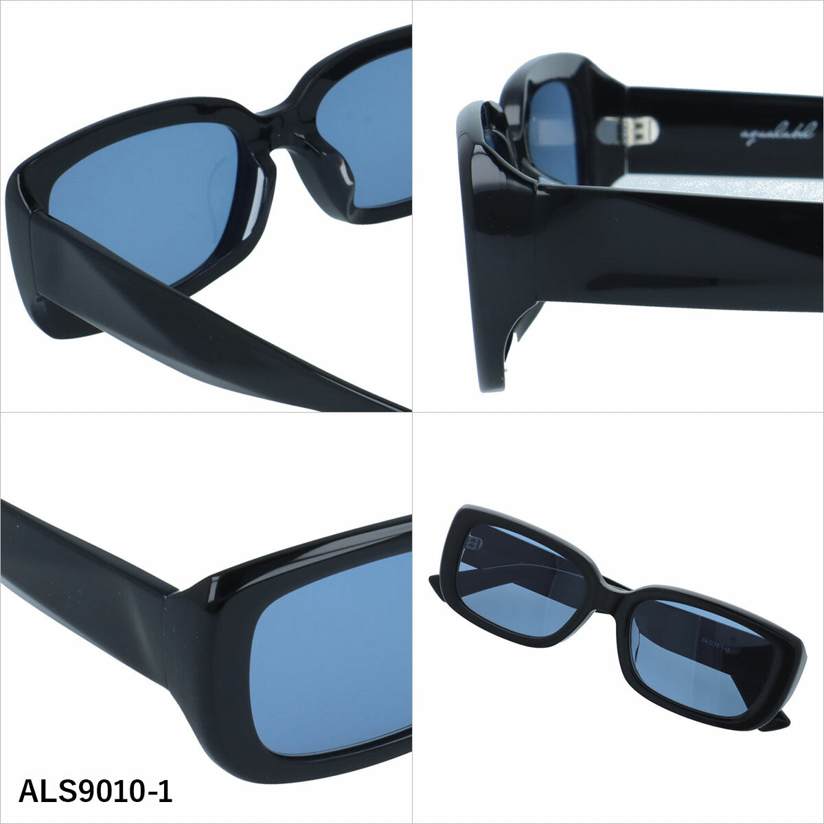 アクアレーベル サングラス アジアンフィット AQUALABEL ALS9010 54サイズ 全3カラー スクエア型 軽量で衝撃に強いレンズ Y2Kファッションと相性抜群 ベヨネッタ型 ユニセックス メンズ レディース
