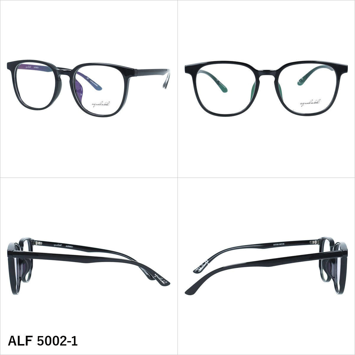 アクアレーベル メガネフレーム 伊達メガネ アジアンフィット AQUALABEL ALF 5002 51サイズ 全3カラー ウェリントン型 ユニセックス メンズ レディース
