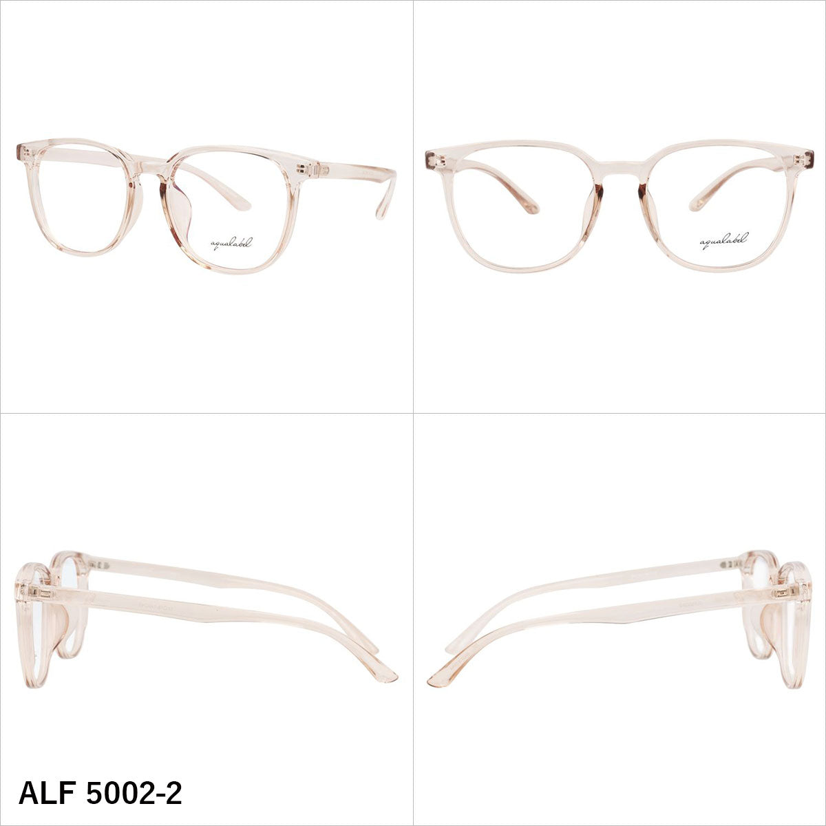 アクアレーベル メガネフレーム 伊達メガネ アジアンフィット AQUALABEL ALF 5002 51サイズ 全3カラー ウェリントン型 ユニセックス メンズ レディース