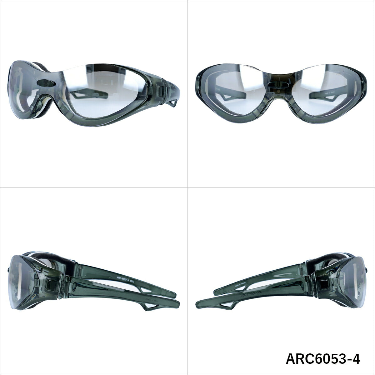 アークスタイル サングラス ミラーレンズ アジアンフィット ARC Style ARC6053 172サイズ スポーツ型 ユニセックス メンズ レディース ゴーグル スノーゴーグル スキー スノボ スノーボード