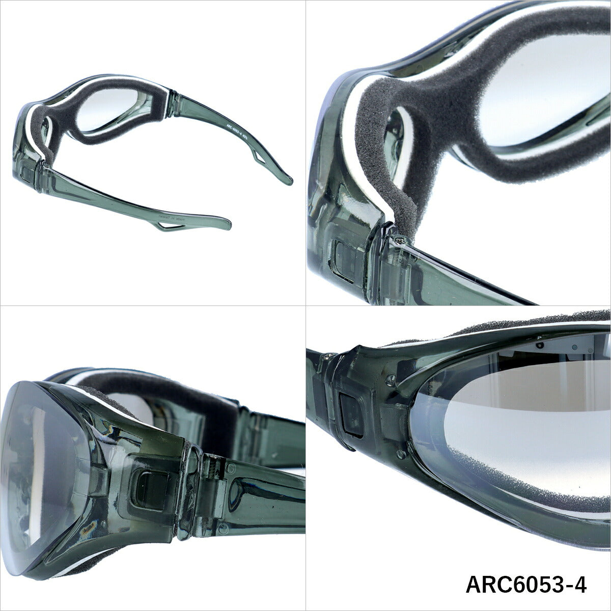 アークスタイル サングラス ミラーレンズ アジアンフィット ARC Style ARC6053 172サイズ スポーツ型 ユニセックス メンズ レディース ゴーグル スノーゴーグル スキー スノボ スノーボード