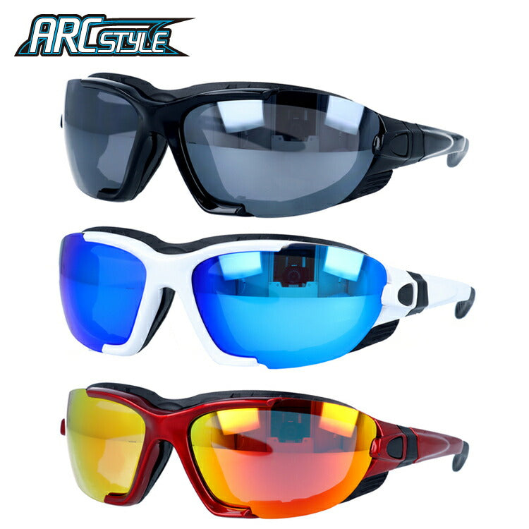 アークスタイル サングラス ミラーレンズ アジアンフィット ARC Style ARC6149 65サイズ スポーツ型 ユニセックス メンズ レディース ゴーグル スノーゴーグル スキー スノボ スノーボード