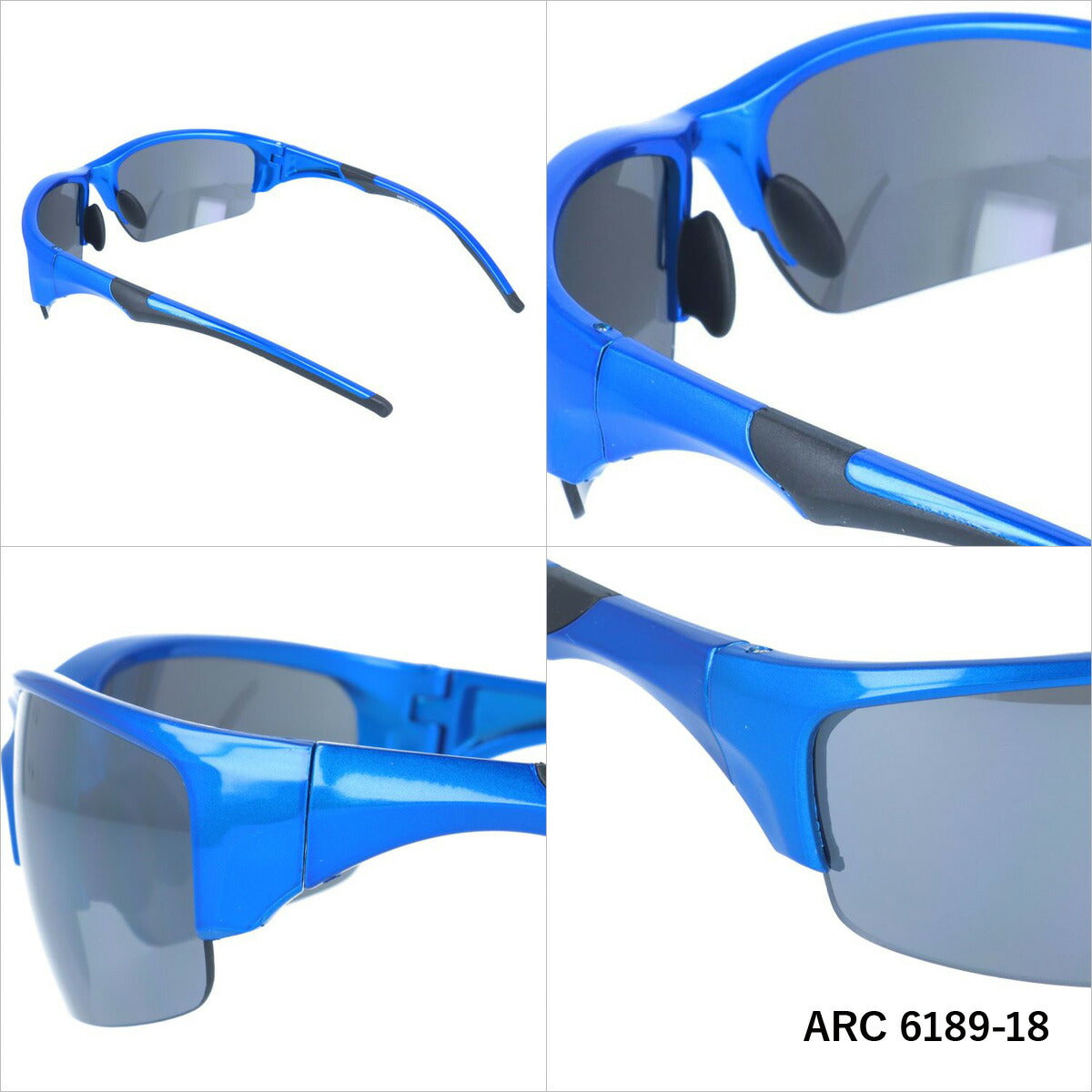 アークスタイル サングラス ミラーレンズ アジアンフィット ARC Style ARC 6189 全2カラー 60サイズ スポーツ メンズ レディース 紫外線対策 UVカット おしゃれ プレゼント ギフト