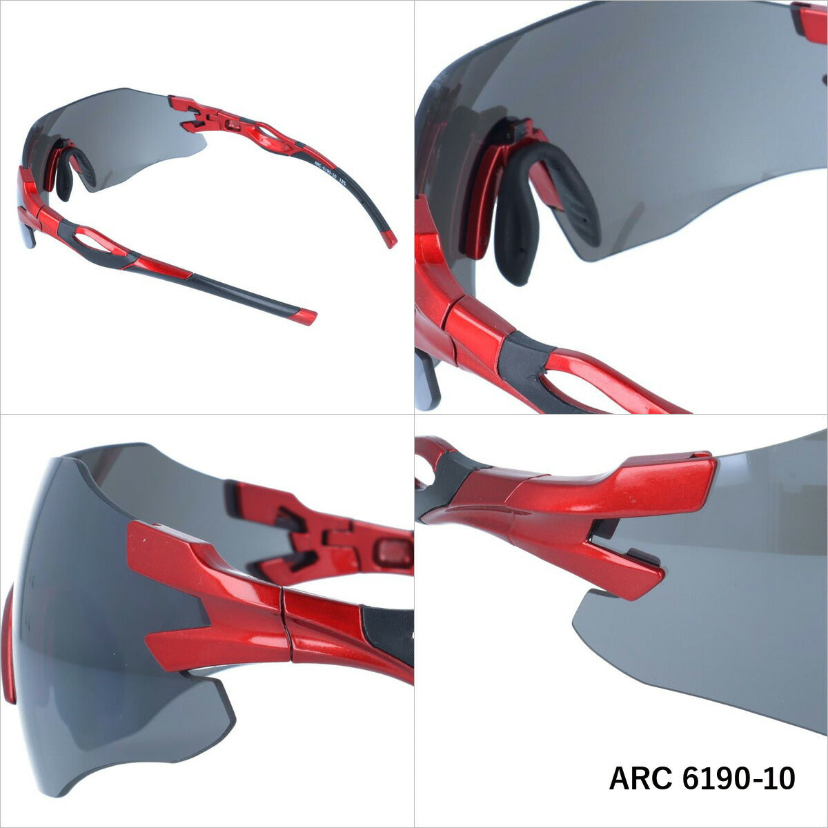 アークスタイル サングラス ミラーレンズ アジアンフィット ARC Style ARC 6190 全2カラー 142サイズ スポーツ メンズ レディース 紫外線対策 UVカット おしゃれ プレゼント ギフト