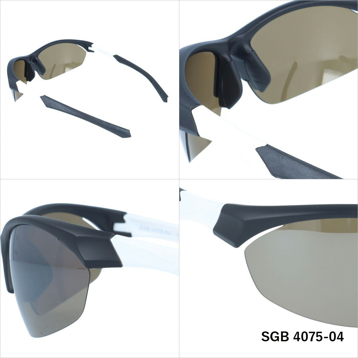 アークスタイル 偏光サングラス ミラーレンズ アジアンフィット ARC Style SGB 4075 全4カラー 64サイズ メンズ レディース スポーツ 川 海 釣り フィッシング 運転 ドライブ