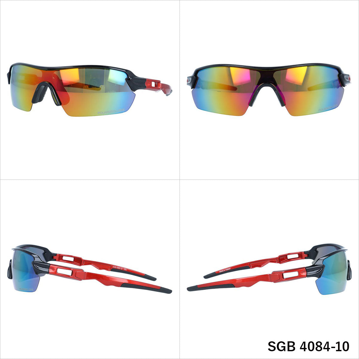 アークスタイル サングラス シーガル 偏光サングラス ミラーレンズ アジアンフィット ARC Style SEAGULL SGB 4084 141サイズ スポーツ メンズ レディース