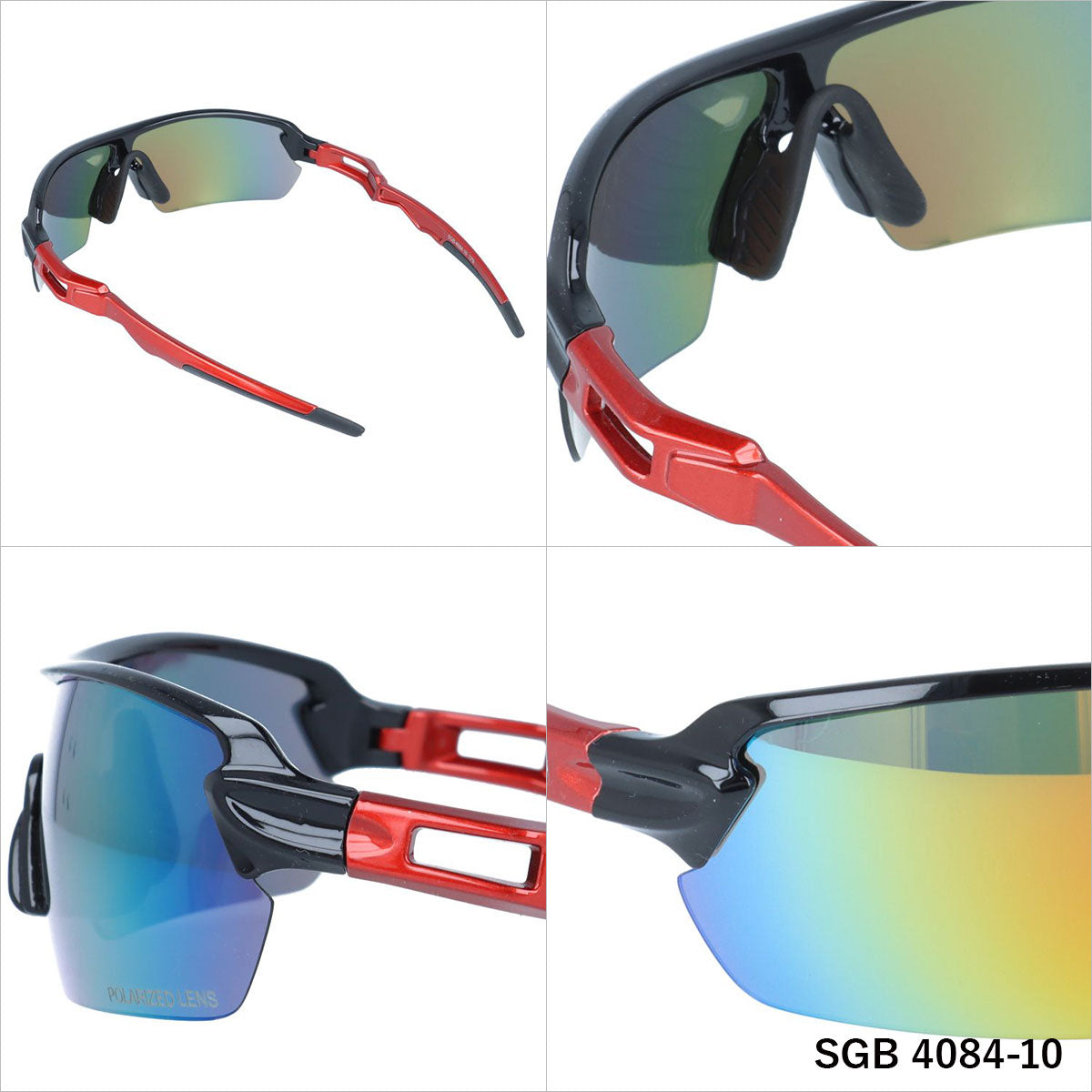 アークスタイル サングラス シーガル 偏光サングラス ミラーレンズ アジアンフィット ARC Style SEAGULL SGB 4084 141サイズ スポーツ メンズ レディース