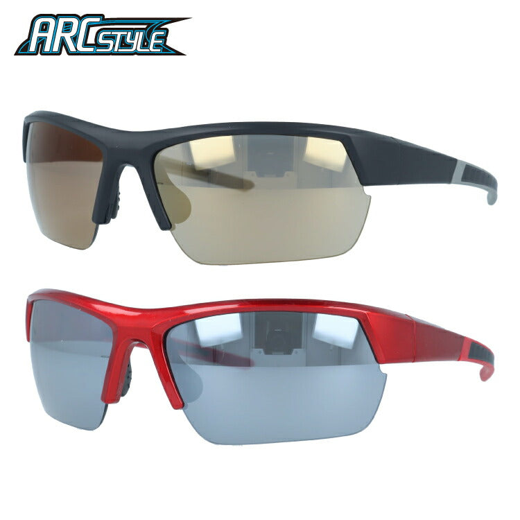 アークスタイル サングラス ミラーレンズ アジアンフィット（フレキシブルノーズパッド） ARC Style ARC6196 64サイズ スポーツ型 ユニセックス メンズ レディース