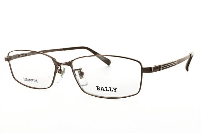 【国内正規品】バリー メガネフレーム BALLY 度付き 度なし 伊達 だて 眼鏡 メンズ レディース BY3017J 1 56 ブラウン スクエア型 UVカット 紫外線 ラッピング無料