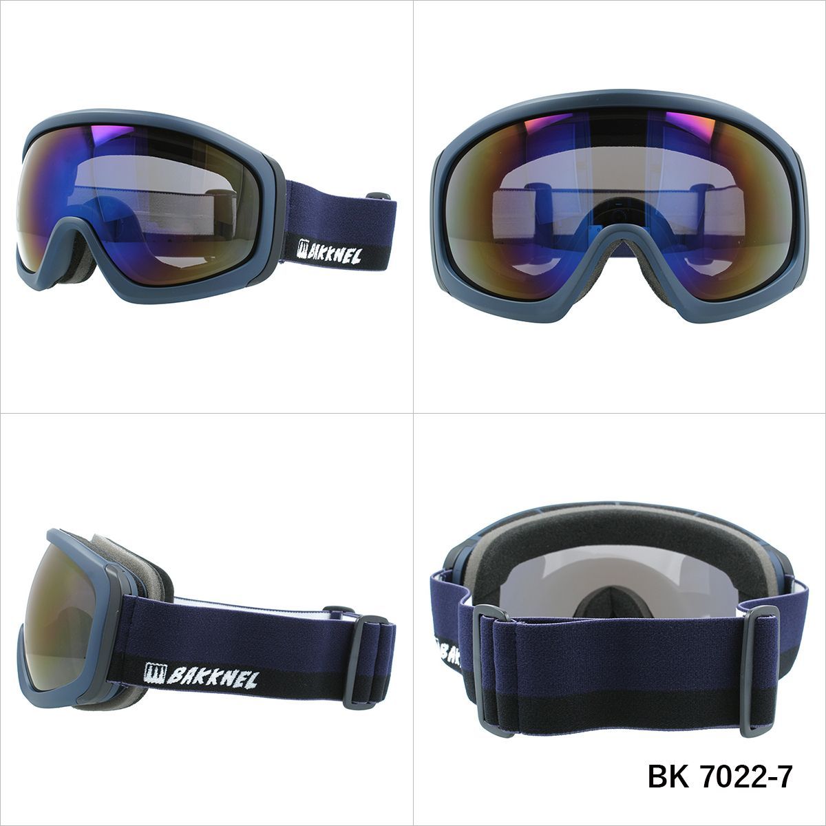 BAKKNEL バクネル BK 7022 眼鏡対応 ヘルメット対応 ミラーレンズ スノーゴーグル スキー スノーボード スノボ 球面ダブルレンズ フレームあり メンズ レディース ウィンタースポーツ 曇り防止 曇り止め 誕生日 プレゼント 男性 女性