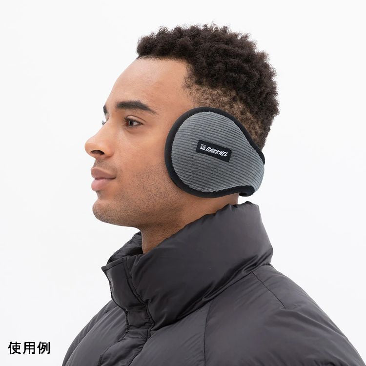 バクネル コンパクトイヤーマフ BAKKNEL BN-EM007 全2カラー 調整可能フリーサイズ イヤマフ イヤーウォーマー コーデュロイ素材 持ち運びやすい 防寒 雑貨 保温 冬 イヤーバンド ヘッドバンド 男女兼用 耳あて 防風 ランニング アウトドア スノボー