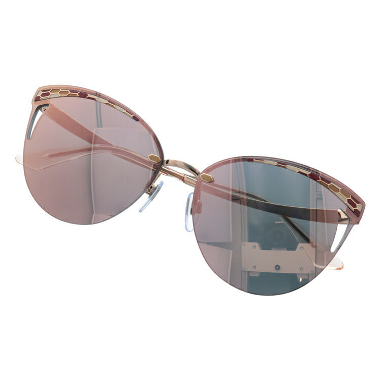 【国内正規品】ブルガリ サングラス セルペンティ ミラーレンズ BVLGARI SERPENTI BV6110 20144Z 63サイズ フォックス型 レディース ラッピング無料