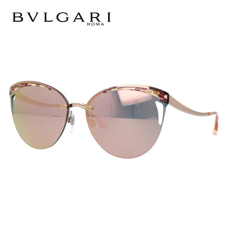 【国内正規品】ブルガリ サングラス セルペンティ ミラーレンズ BVLGARI SERPENTI BV6110 20144Z 63サイズ フォックス型 レディース ラッピング無料