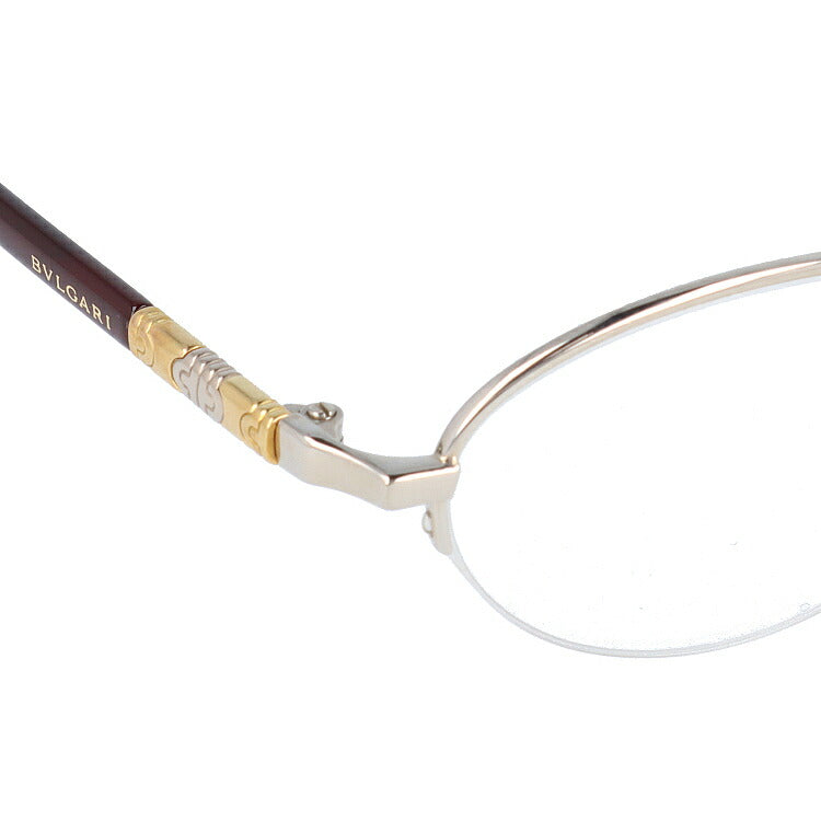 【国内正規品】ブルガリ 眼鏡 伊達メガネ対応 BV269TK 452 51 シルバー/ダークレッド レディース ラッピング無料