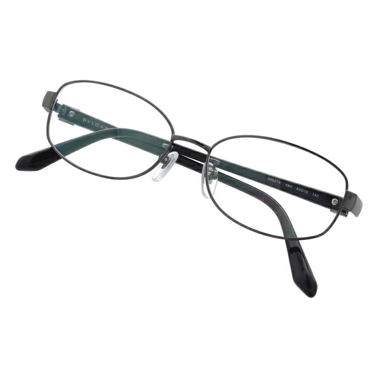 【国内正規品】メガネ 度付き 度なし 伊達メガネ 眼鏡 ブルガリ BVLGARI BV2052TK 484 53 ガンメタル/ブラック レディース スクエア型 UVカット 紫外線 ラッピング無料