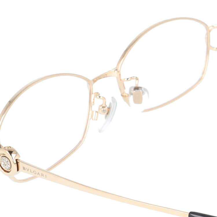【国内正規品】メガネ 度付き 度なし 伊達メガネ 眼鏡 ブルガリ BVLGARI BV2064TG 401 53 ゴールド ダイヤモンド レディース スクエア型 UVカット 紫外線 ラッピング無料