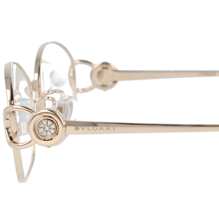 【国内正規品】メガネ 度付き 度なし 伊達メガネ 眼鏡 ブルガリ BVLGARI BV2064TG 401 53 ゴールド ダイヤモンド レディース スクエア型 UVカット 紫外線 ラッピング無料
