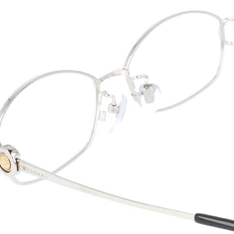 【国内正規品】メガネ 度付き 度なし 伊達メガネ 眼鏡 ブルガリ BVLGARI BV2064TG 420 53 シルバー ダイヤモンド レディース スクエア型 UVカット 紫外線 ラッピング無料