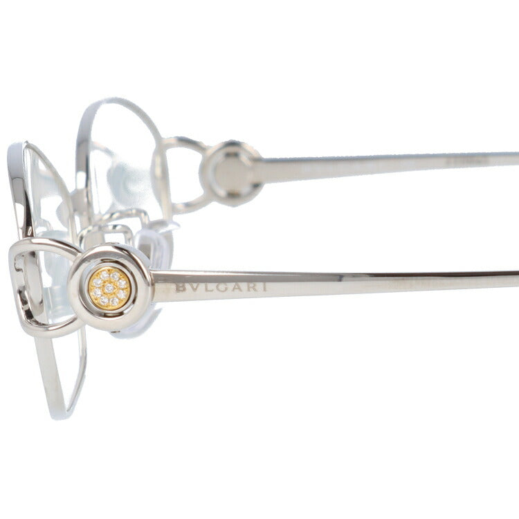 【国内正規品】メガネ 度付き 度なし 伊達メガネ 眼鏡 ブルガリ BVLGARI BV2064TG 420 53 シルバー ダイヤモンド レディース スクエア型 UVカット 紫外線 ラッピング無料