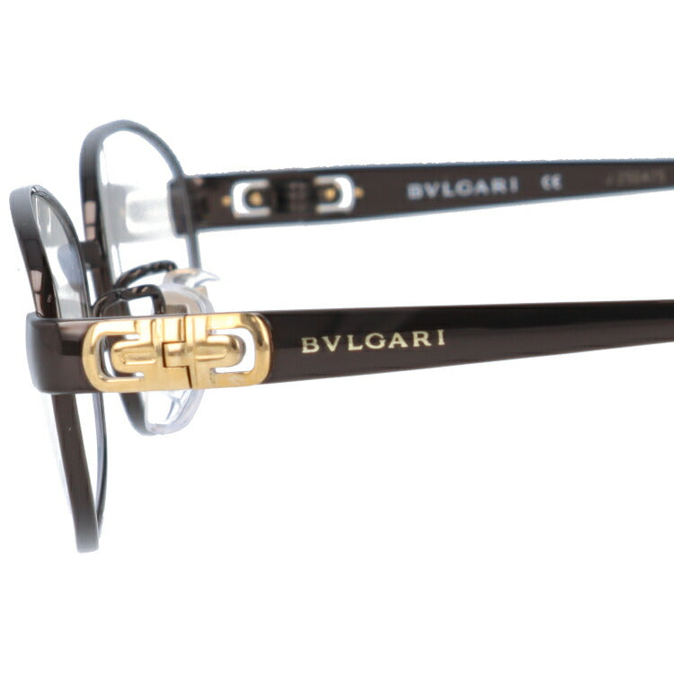 【国内正規品】メガネ 度付き 度なし 伊達メガネ 眼鏡 ブルガリ BVLGARI BV2076TK 4019 52 ダークブラウン レディース スクエア型 UVカット 紫外線 ラッピング無料