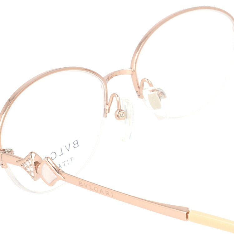 【訳あり・店頭展示品/外箱なし】【国内正規品】ブルガリ メガネ フレーム 眼鏡 BVLGARI ディーヴァ ドリーム 伊達メガネ DIVA'S DREAM BV2185BD 389 54サイズ オーバル型 ブランド メンズ レディース アイウェア UVカット ギフト対応 ハーフリム ラインストーン