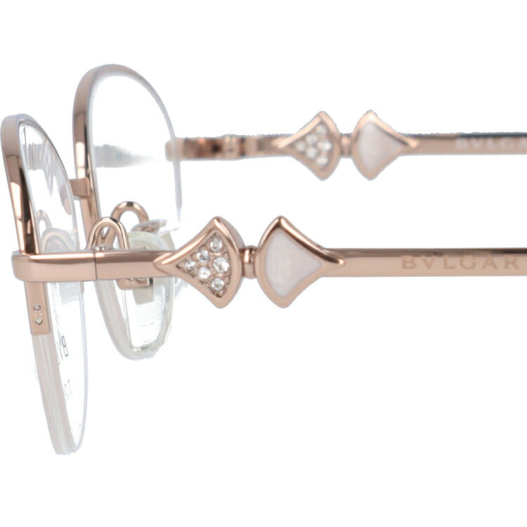 【訳あり・店頭展示品/外箱なし】【国内正規品】ブルガリ メガネ フレーム 眼鏡 BVLGARI ディーヴァ ドリーム 伊達メガネ DIVA'S DREAM BV2185BD 389 54サイズ オーバル型 ブランド メンズ レディース アイウェア UVカット ギフト対応 ハーフリム ラインストーン